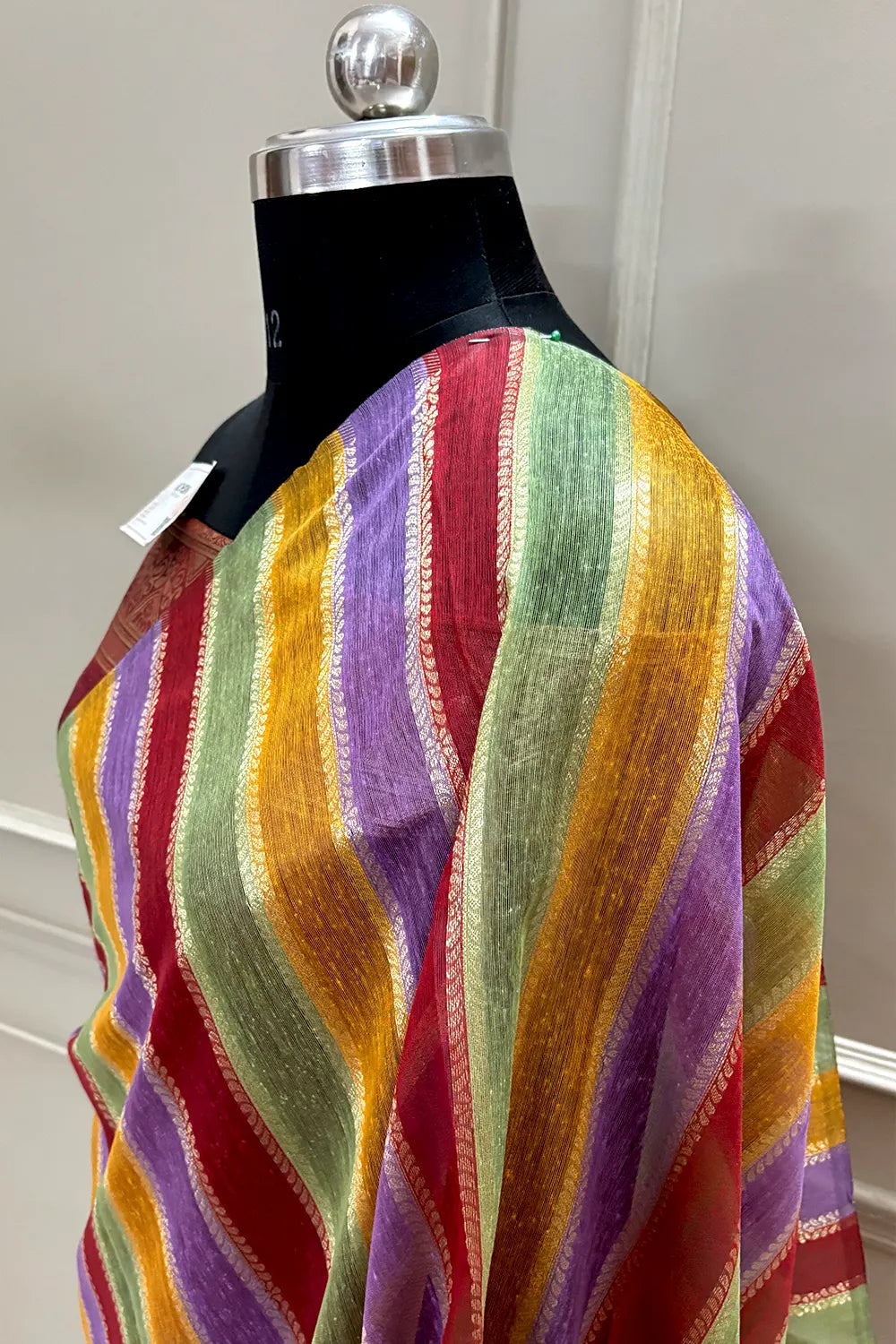 Maroon Resham Zari Cotton Silk Banarasi Saree