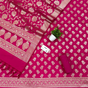 Pink Shringar Katan Silk Banarasi Suit