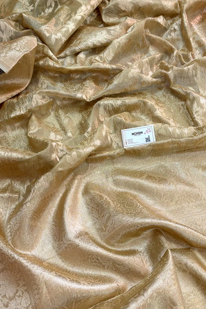Gold Zari Tissue Silk Banarasi Saree