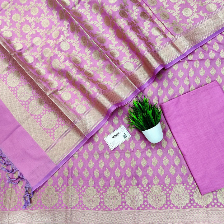 Mauve Guldaan Katan Silk Banarasi Suit