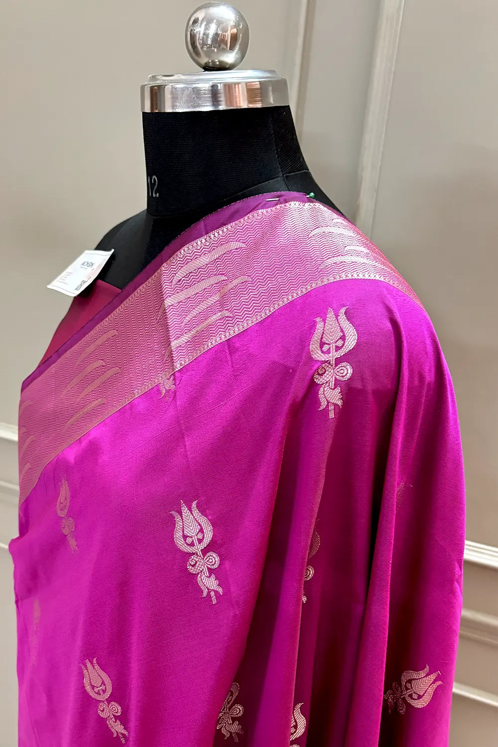 Pink Kalyug Satin Silk Banarasi Saree