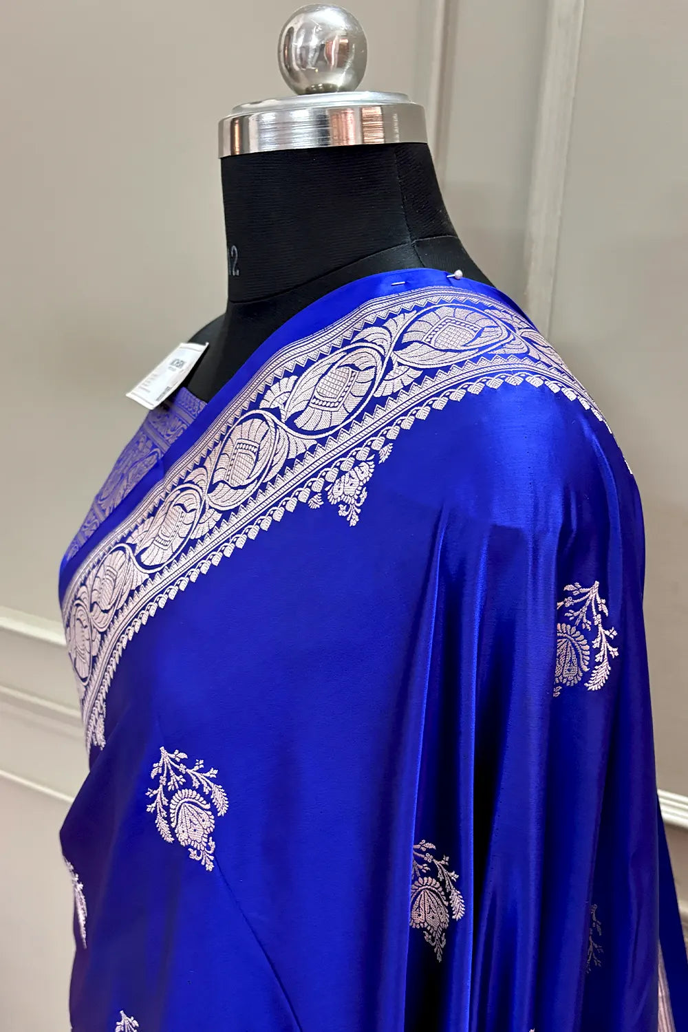 Royal Blue Kohinoor Buti Katan Silk Banarasi Saree