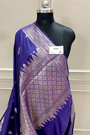 Auda Kalyug Satin Silk Banarasi Saree