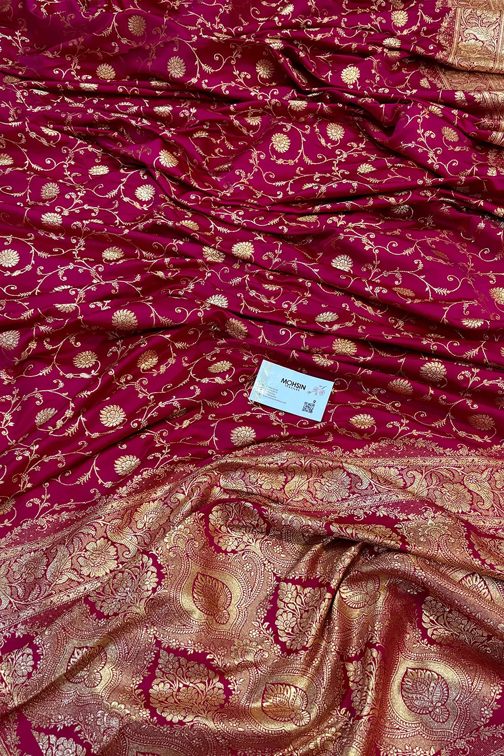 Pink Murerwa Daal Katan Silk Banarasi Saree