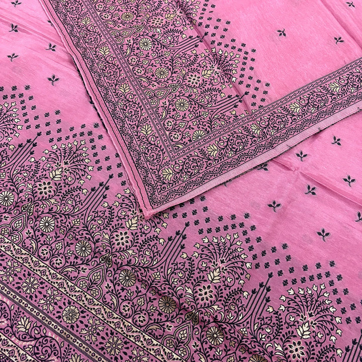 Baby Pink Jhilmila Taj Dola Silk Banarasi Suit