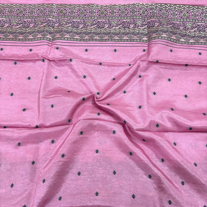 Baby Pink Jhilmila Taj Dola Silk Banarasi Suit