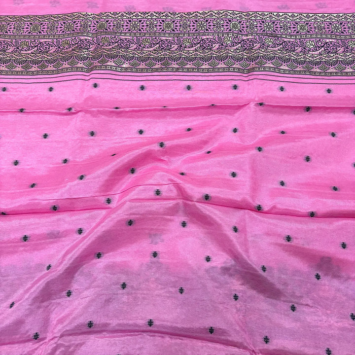 Pink Jhilmila Taj Dola Silk Banarasi Suit