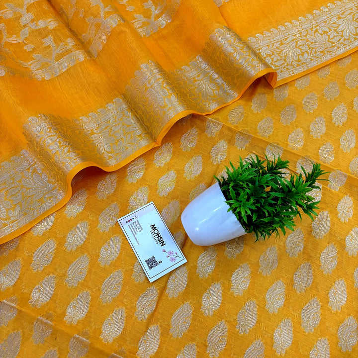 Yellow Holika Banarasi Silk Suit