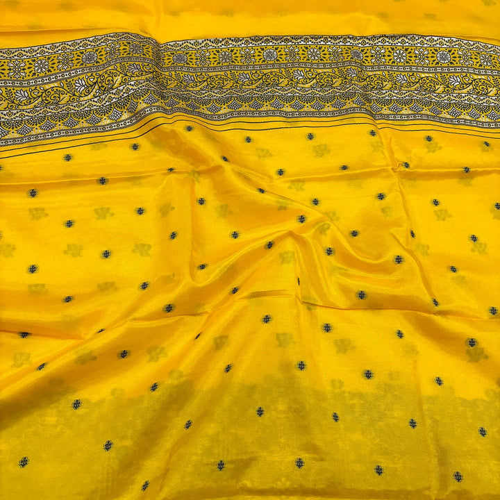 Yellow Jhilmila Taj Dola Silk Banarasi Suit