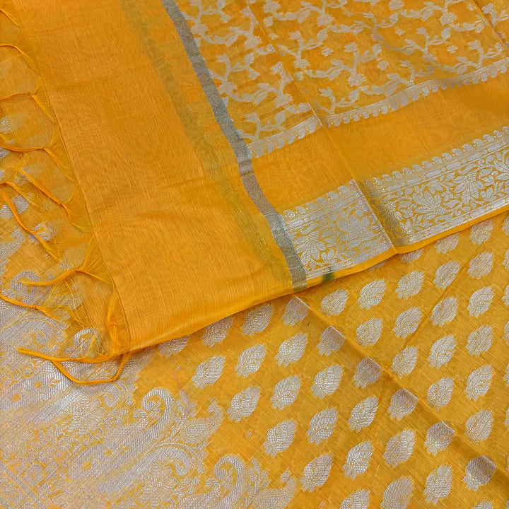 Yellow Holika Banarasi Silk Suit