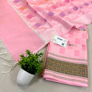 Baby Pink Resham Banarasi Silk Suit