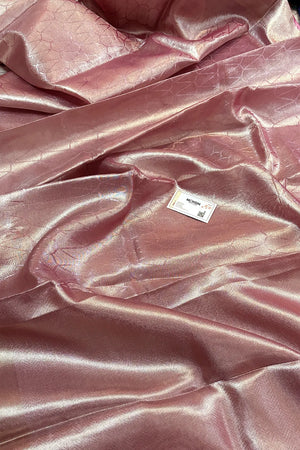 Baby Pink Tissue Silk Banarasi Saree