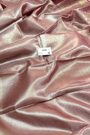 Baby Pink Tissue Silk Banarasi Saree