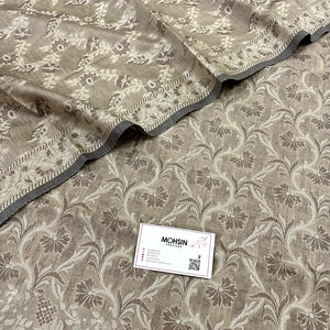 Beige Angoori Jaal Cotton Silk Banarasi Suit