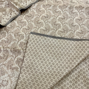 Beige Angoori Jaal Cotton Silk Banarasi Suit