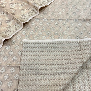 Beige Surahi Tree Cotton Silk Banarasi Suit