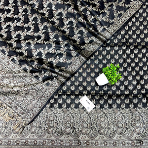 Black Angoori Kalli Cotton Silk Banarasi Suit
