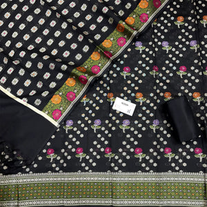 Black Resham Banarasi Silk Suit