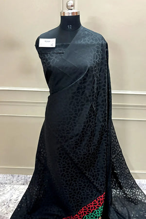 Black Resham Silk Banarasi Saree