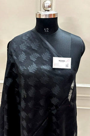 Black Resham Silk Banarasi Saree