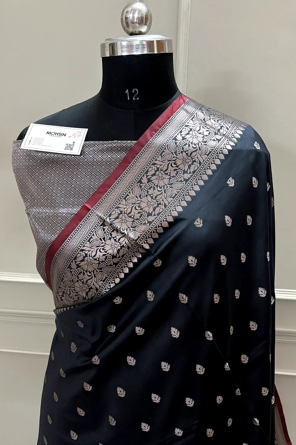 Black Zari Banarasi Silk Saree