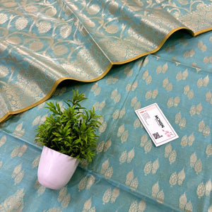 Firozi Kalgha Lau Banarasi Silk Suit