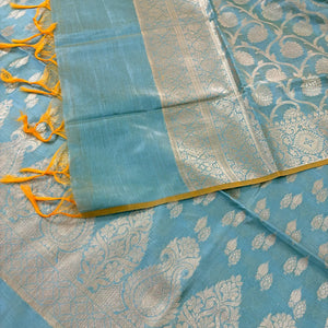 Firozi Kalgha Lau Banarasi Silk Suit