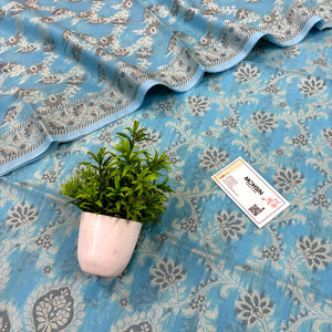 Firozi Mogambo Jaal Cotton Silk Banarasi Suit