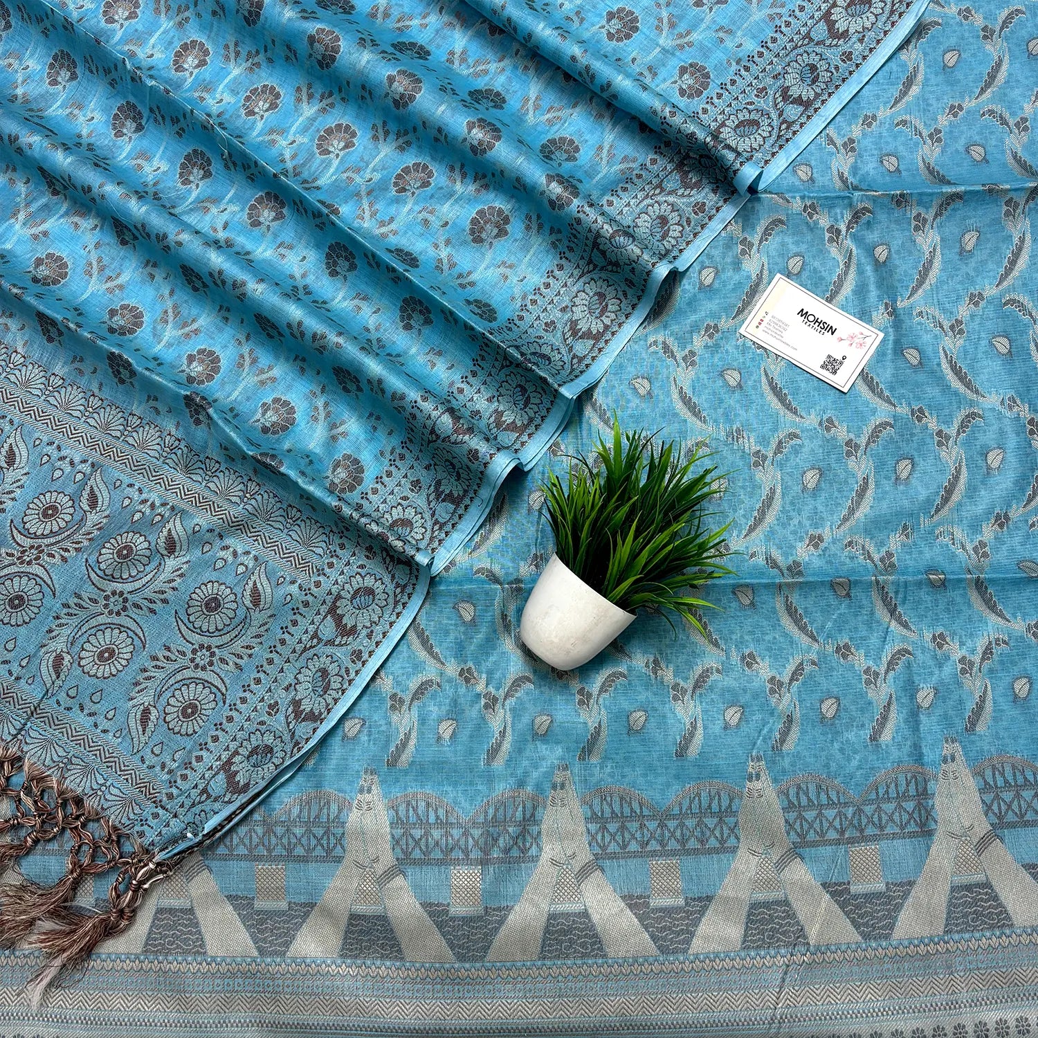 Firozi Namo Ghat Cotton Silk Banarasi Suit
