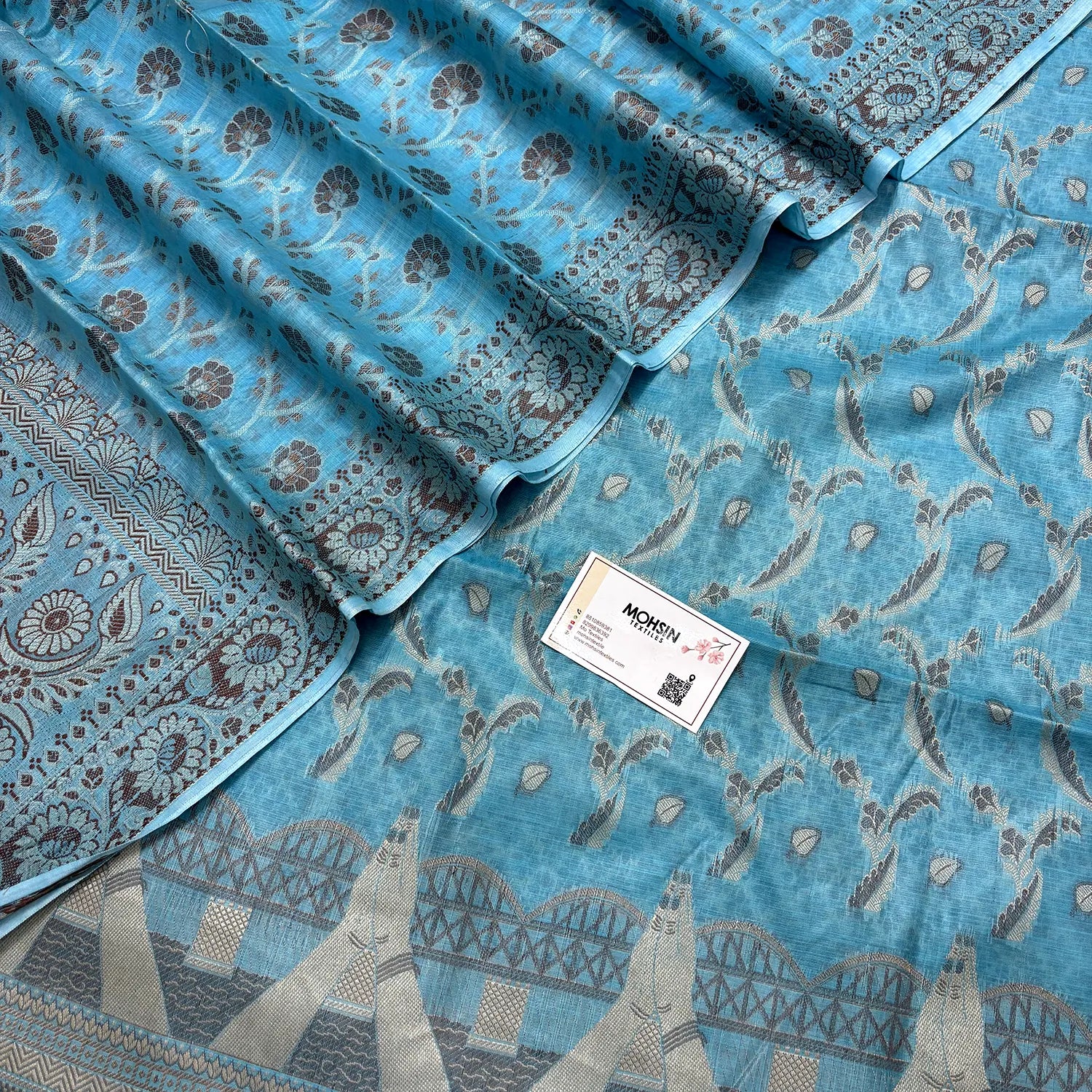 Firozi Namo Ghat Cotton Silk Banarasi Suit