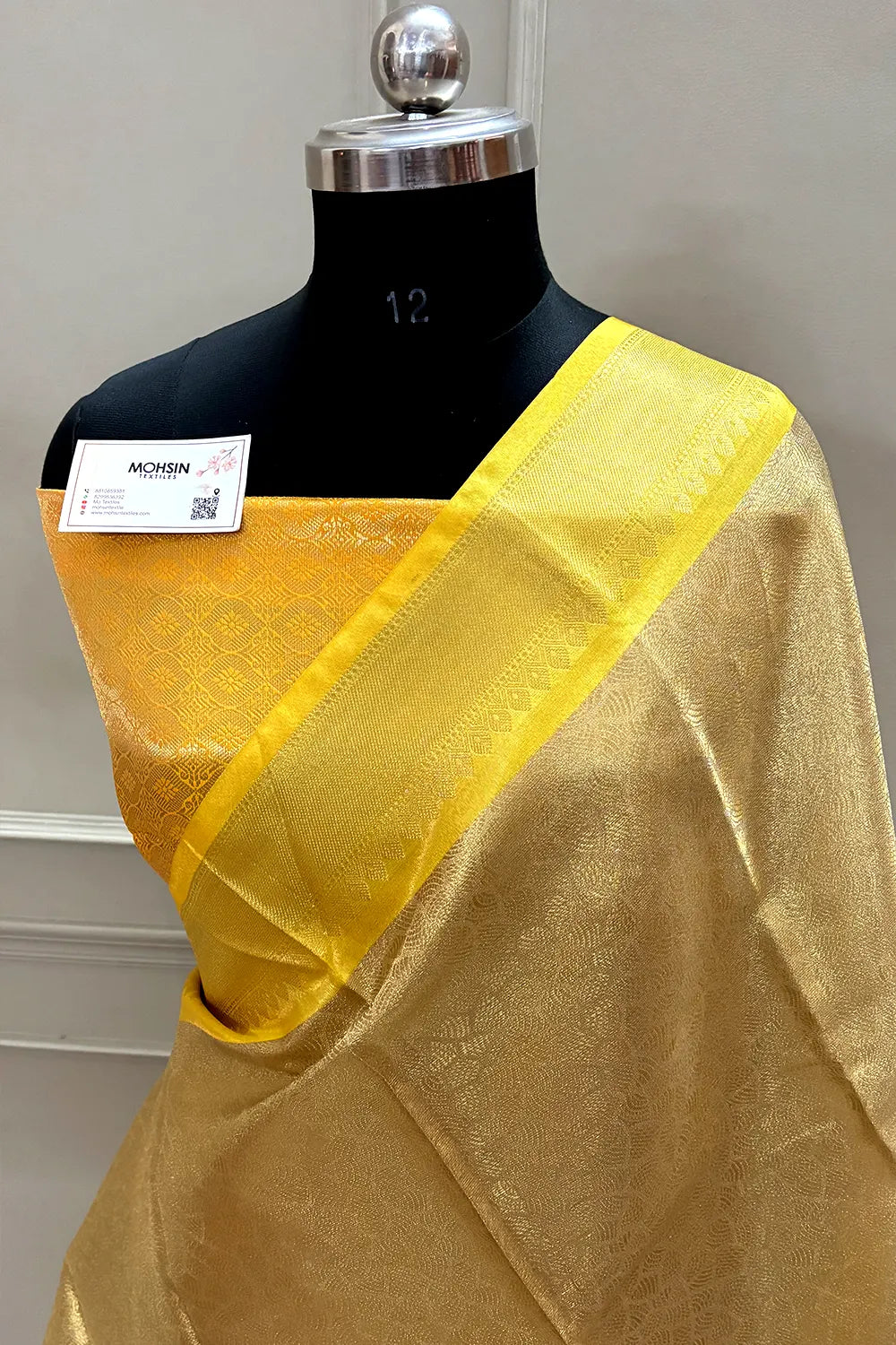 Gold and Yellow Tissue Silk Banarasi Saree