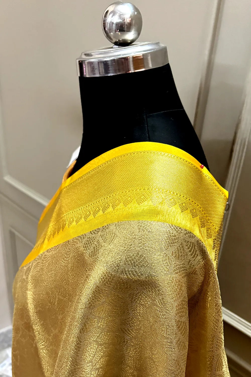 Gold and Yellow Tissue Silk Banarasi Saree