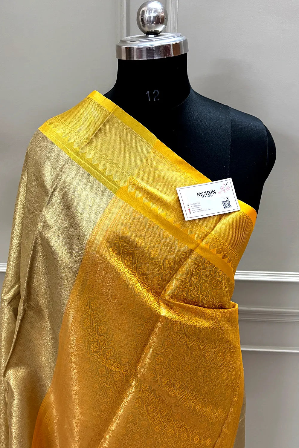 Gold and Yellow Tissue Silk Banarasi Saree