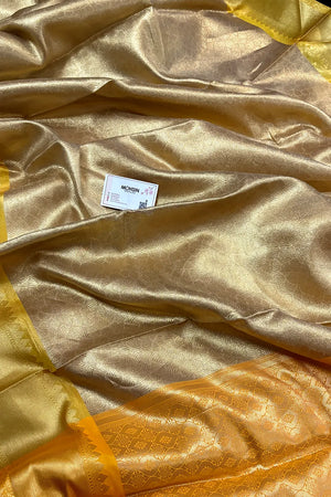 Gold and Yellow Tissue Silk Banarasi Saree