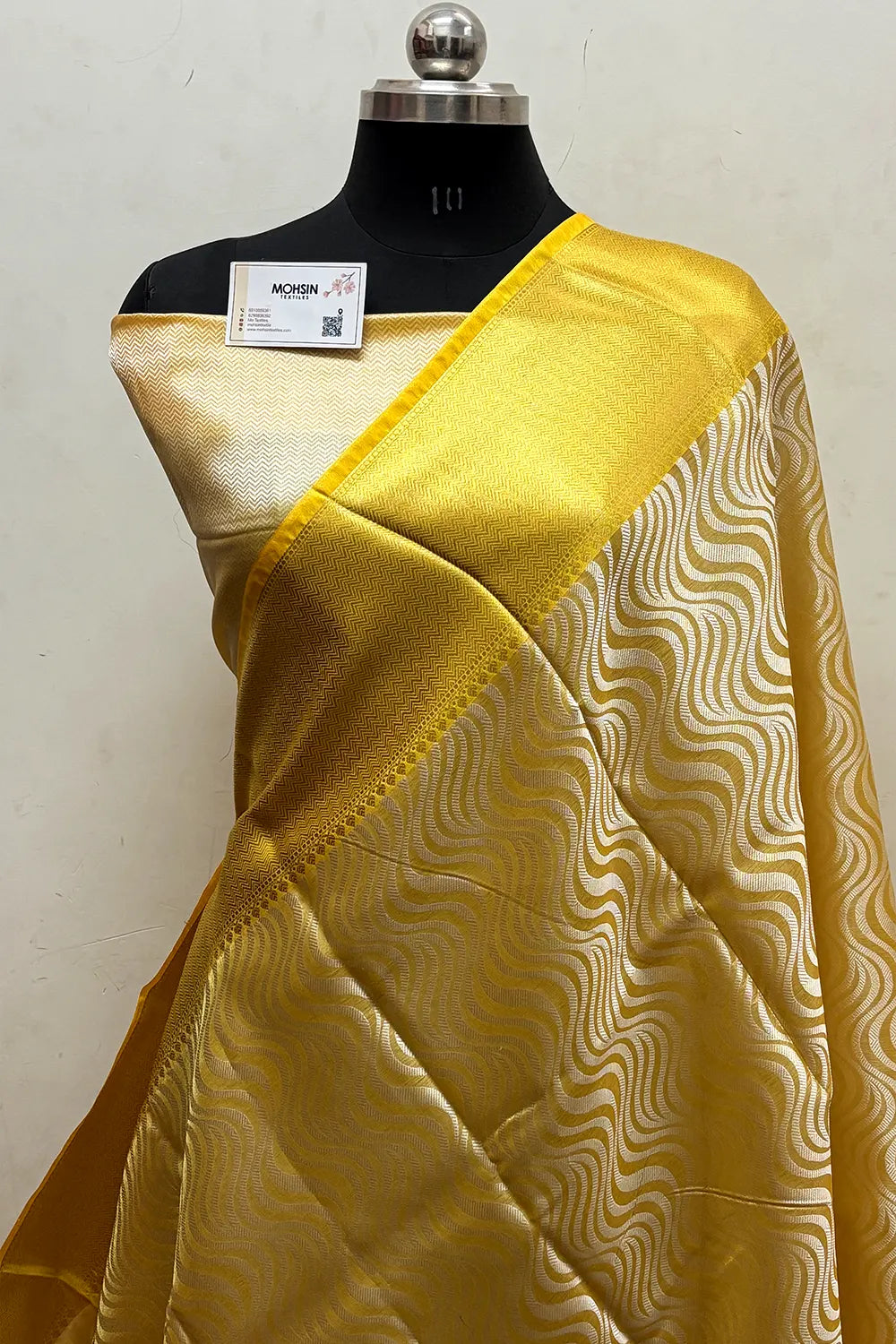 Gold and Yellow Tissue Silk Banarasi Saree