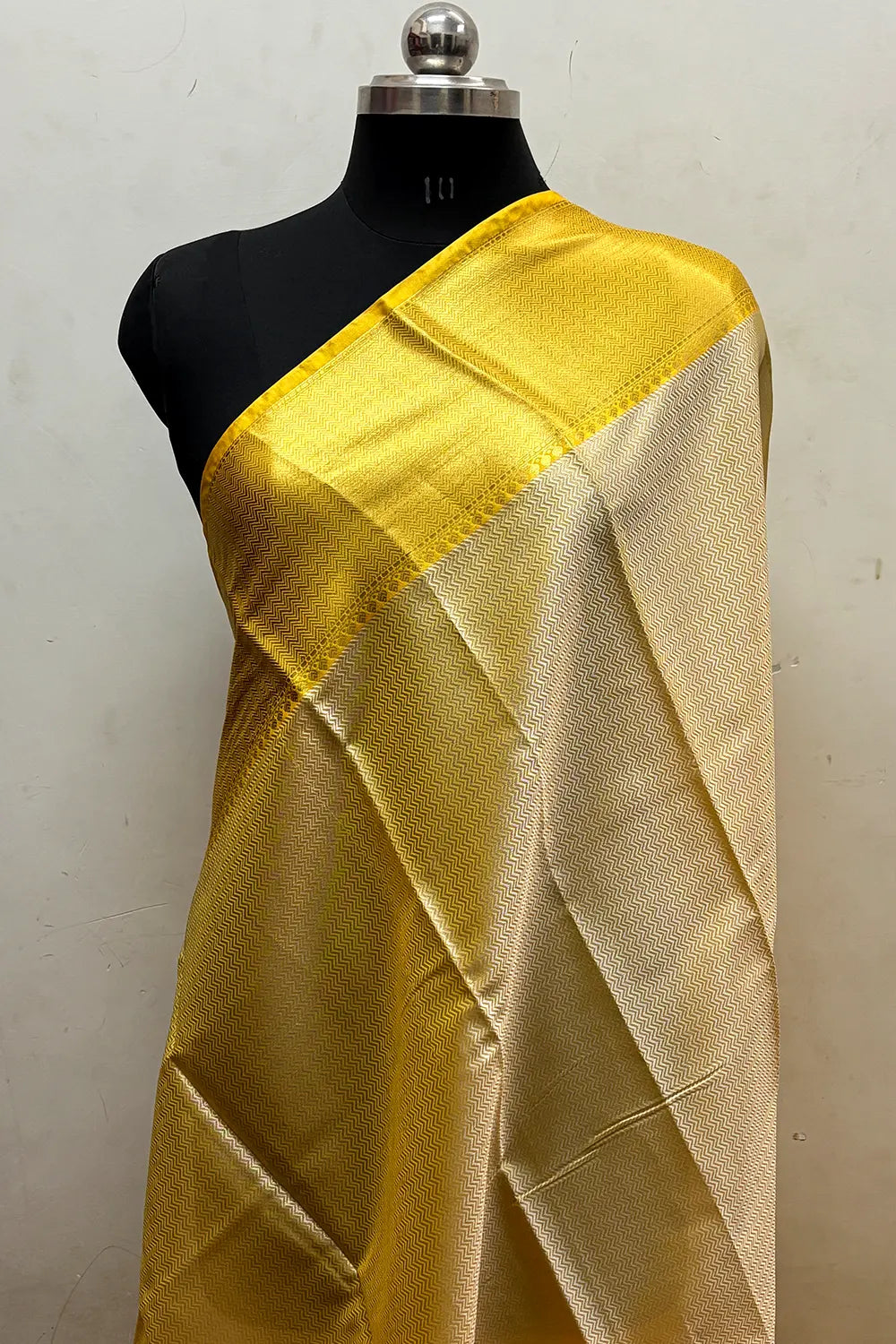 Gold and Yellow Tissue Silk Banarasi Saree