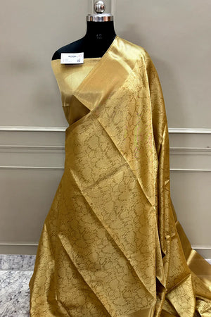 Gold Tissue Silk Banarasi Saree
