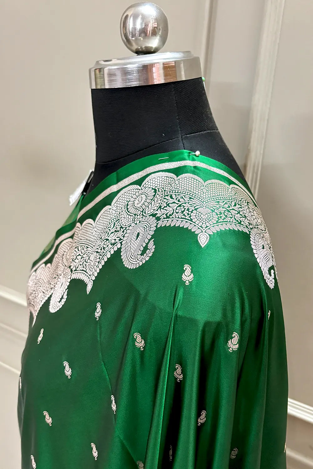 Green Deepak Buti Katan Silk Banarasi Saree