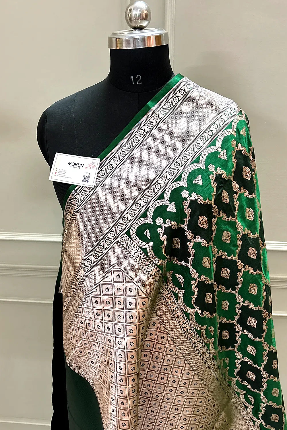 Green Rangkaat Zari Katan Silk Banarasi Saree