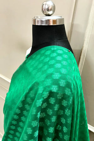Green Resham Silk Banarasi Saree
