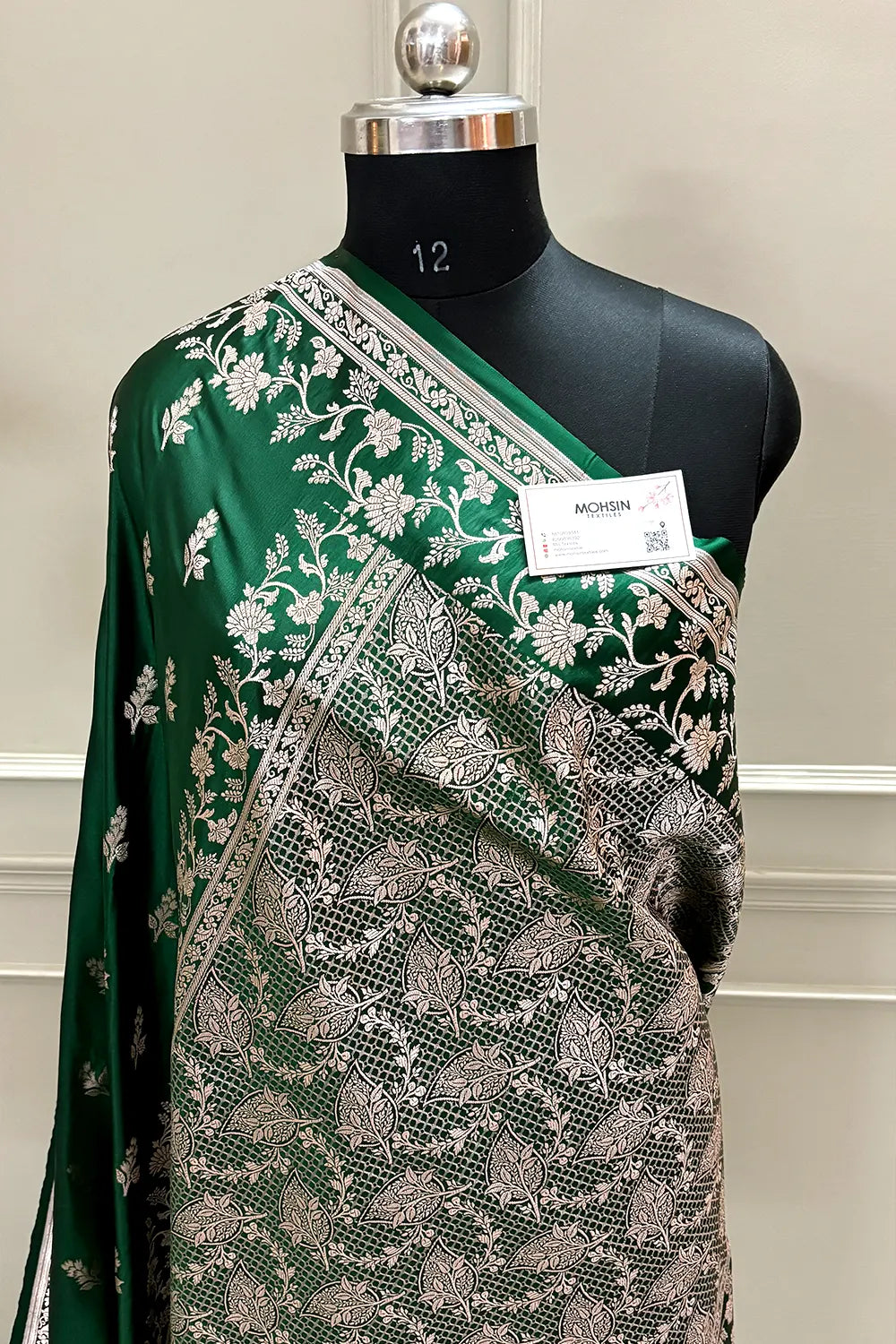 Green Tejo Katan Silk Banarasi Saree