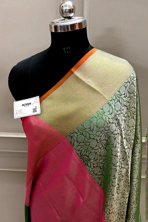 Green Tissue Silk Banarasi Saree