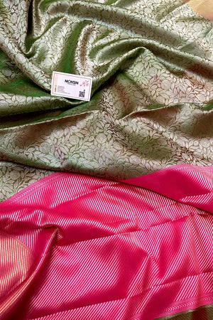 Green Tissue Silk Banarasi Saree