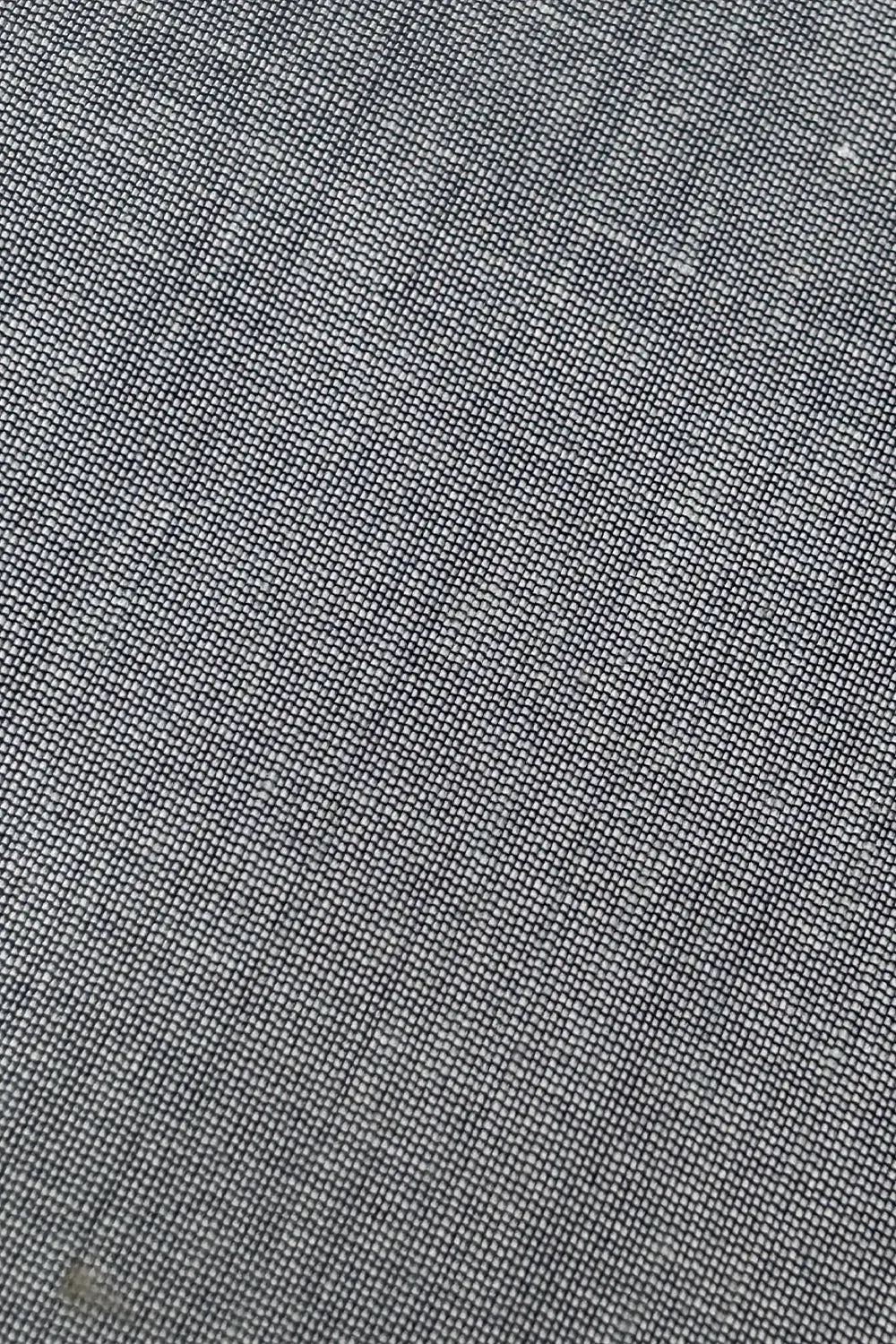 Grey Plain Cotton Silk Banarasi Fabric