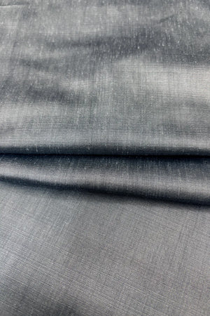 Grey Plain Cotton Silk Banarasi Fabric