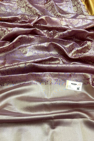 Lavender Tissue Silk Banarasi Saree