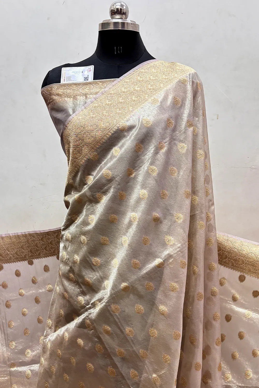 Lavender Tissue Silk Banarasi Saree