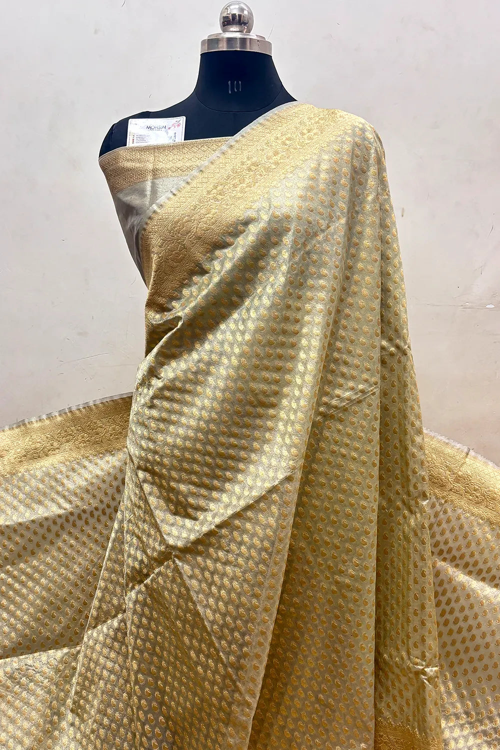 Light MInt Tissue Silk Banarasi Saree