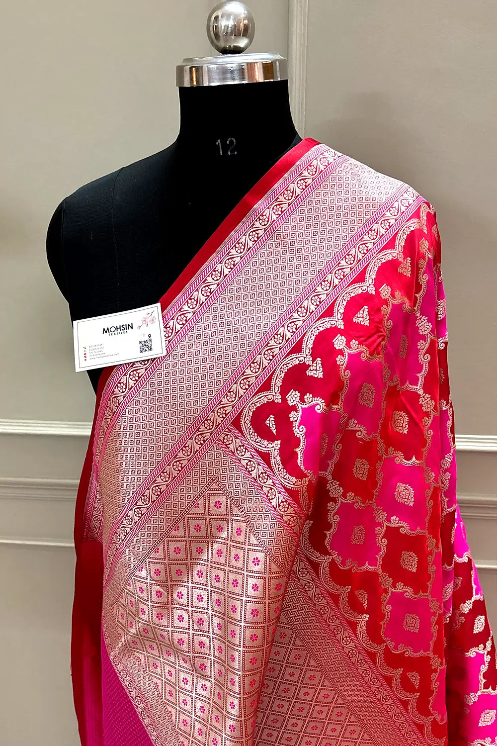 Maroon Rangkaat Zari Katan Silk Banarasi Saree