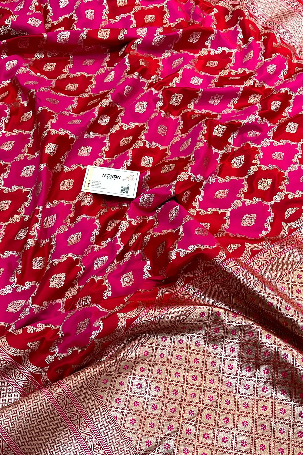 Maroon Rangkaat Zari Katan Silk Banarasi Saree